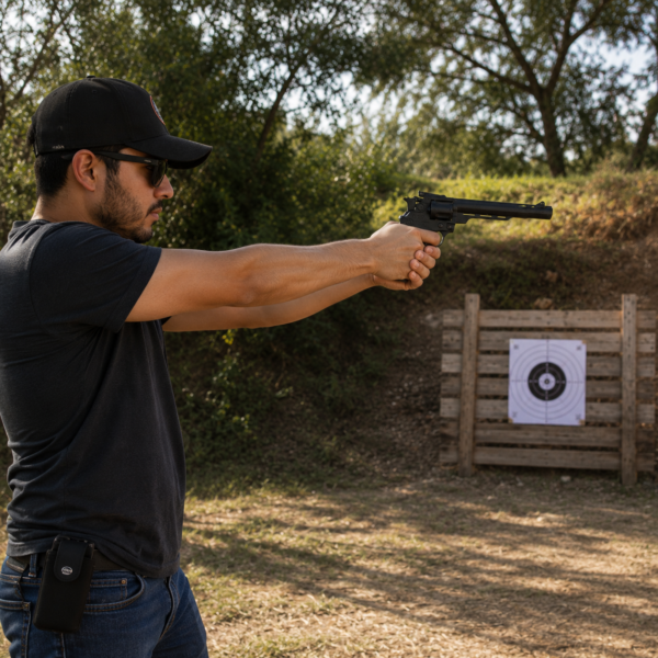 PISTOLA MENDOZA CAÑON LARGO
