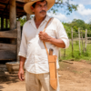 FUNDA PARA MACHETE VAQUETA NATURAL